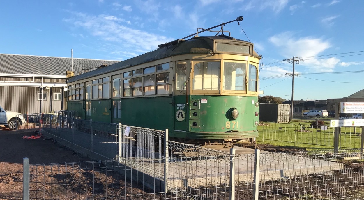 Retired tram begins its journey into the past